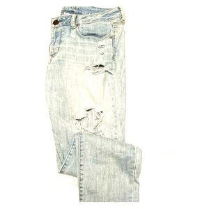 American eagle ripped look jeans